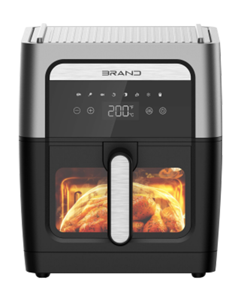 Smart Visual Air Fryer 8.5L Multi-functional Oil-free Fryer Automatic Household 360°Baking LED Touchscreen Deep Fryer without Oil